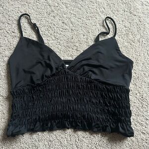 Urban Outfitters Black Smocked Cami